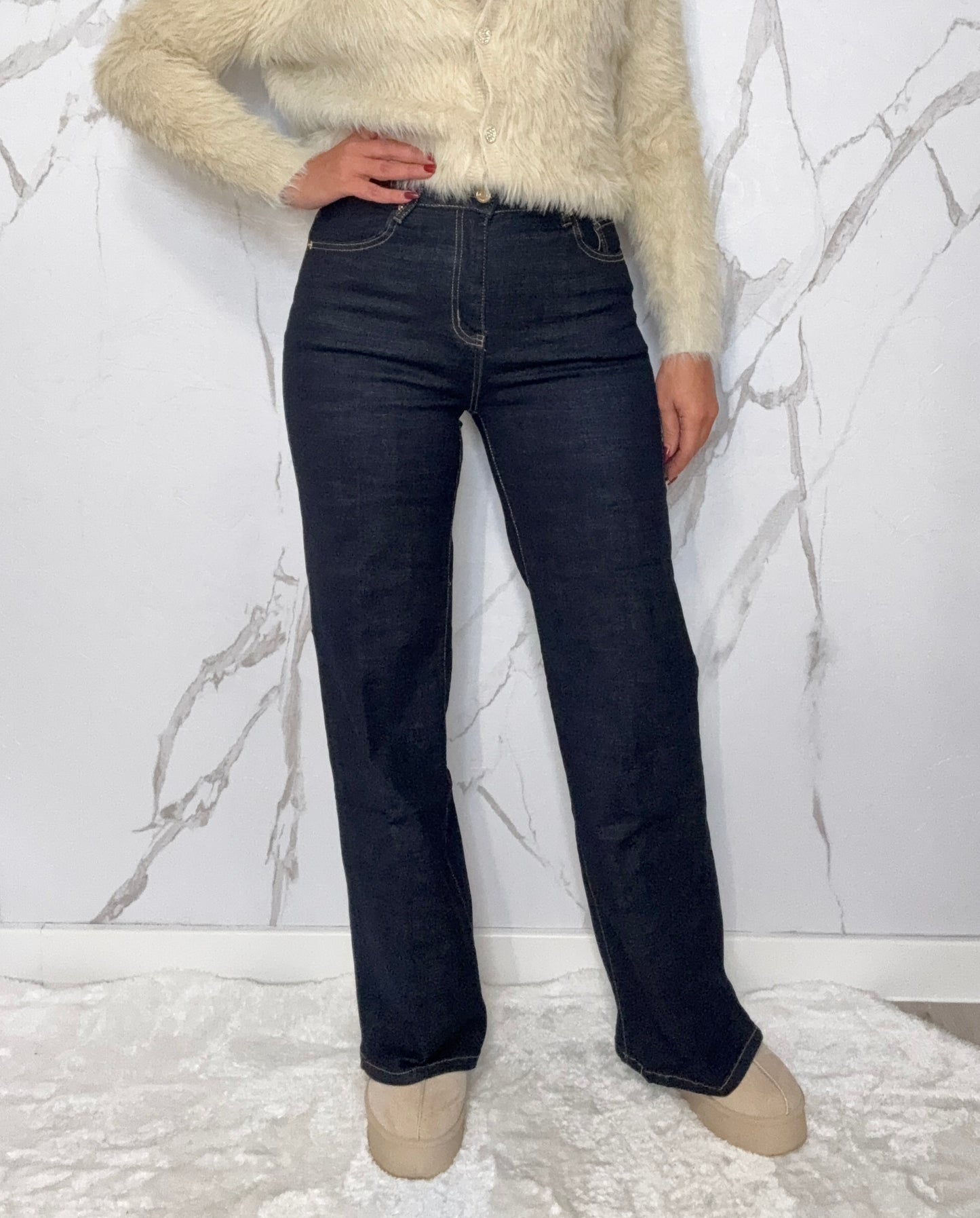 Jeans Hose Navi
