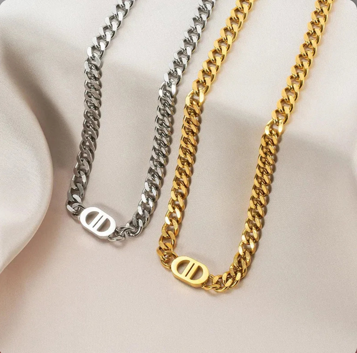 DD Virale Kette in Gold und Silber