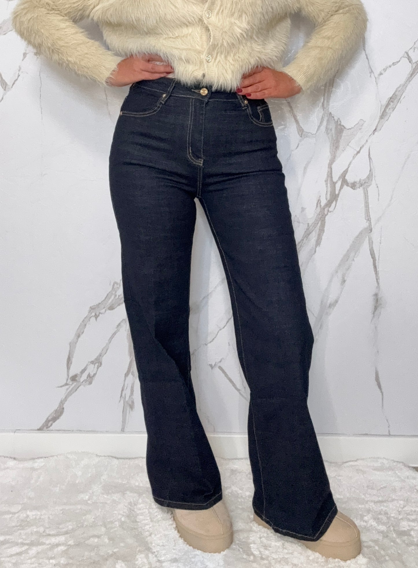 Jeans Hose Navi