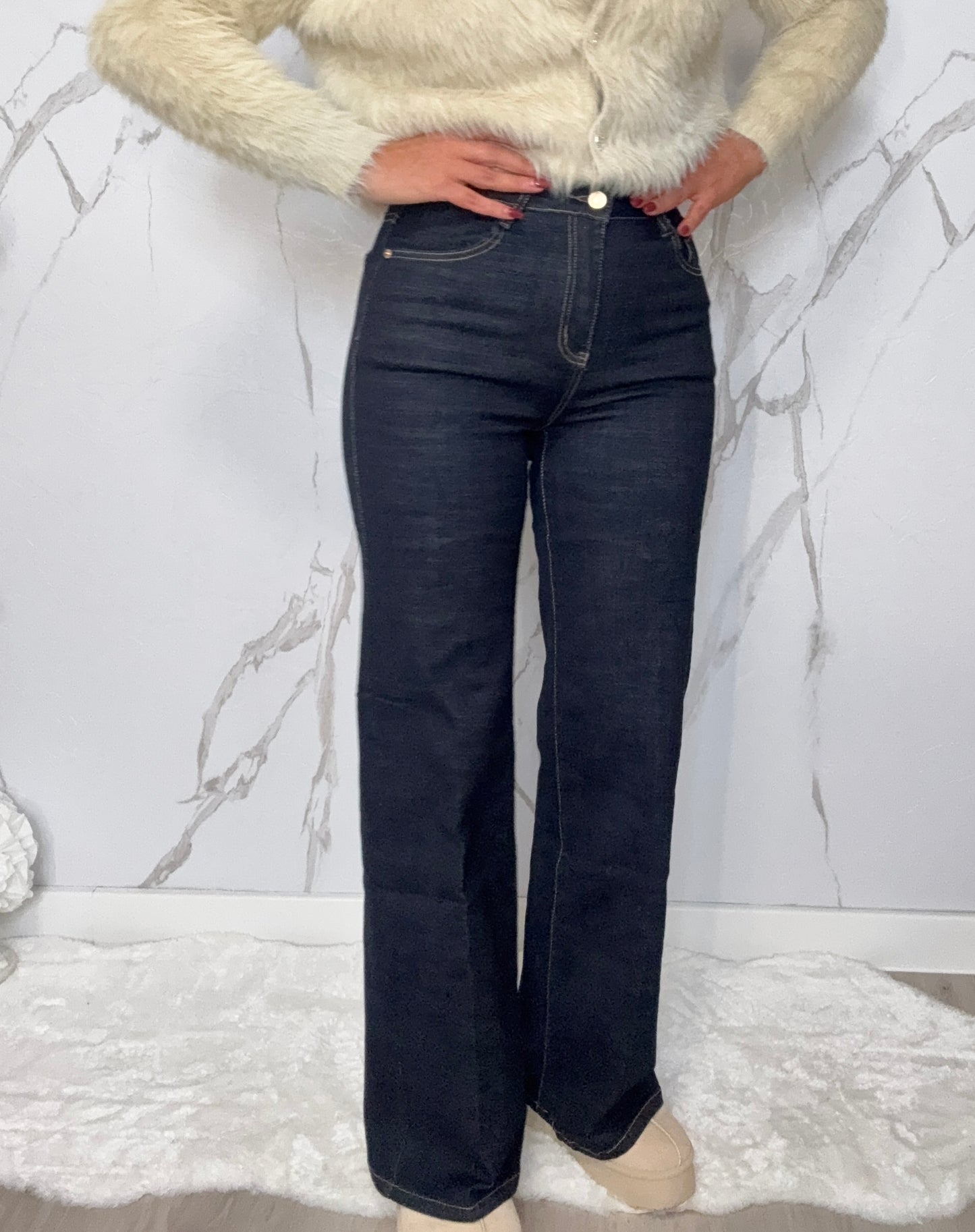 Jeans Hose Navi