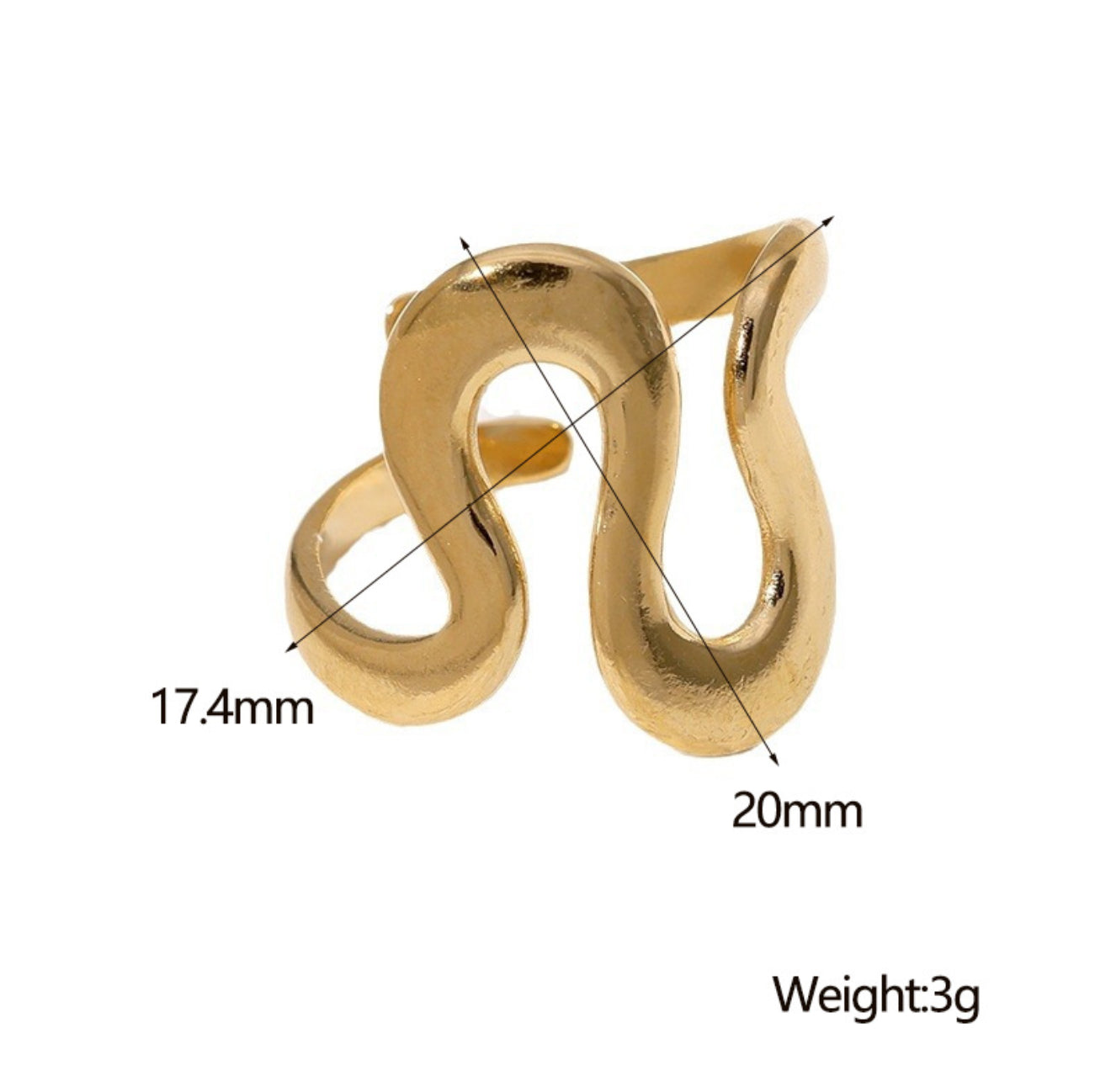 Ring Casual Gold u. Silber